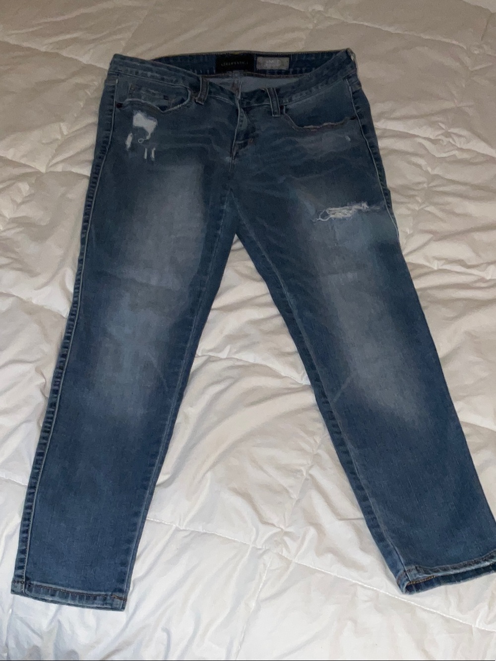 Aeropostale Blue Distressed Boyfriend Jeans